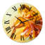 Horloge murale moderne danseuse de flamenco aux couleurs chaudes-60281386