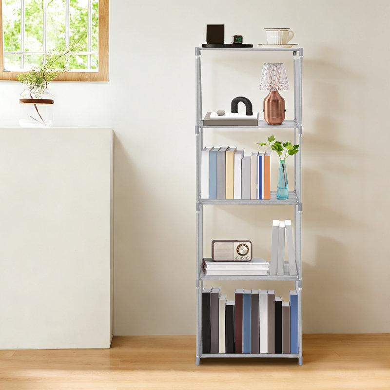 Book Shelf, 4-Tier Floor Bookshelf, Modern Standing Bookcase