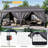 Pop Up Canopy Tent – Outdoor Shelter With Removable Sidewalls & Adjustable Height For Camping, Backyard-123029075-123029079