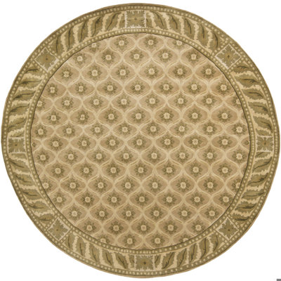 Aadi Hand Knotted Wool Tan/Gray Area Rug