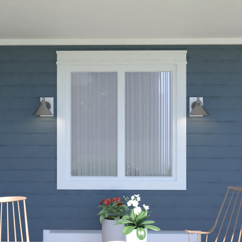 Witte 9 in. H 1-Light Brushed Pewter Dusk to Dawn Sensor Farmhouse Outdoor Wall Sconce, Gooseneck Metal Shade, LED Compatible, Dark Sky Compliant for Exterior Porch Patio Front Door or Garage
