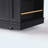 48 inch Kitchen Island with Drop Leaf,Power Outlet,Internal Storage Rack,Rolling Kitchen Storage Cart on 5 Wheels with 5 Open Side Racks,for Kitchen,Black-129122615