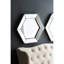 Miroir mural 21 "X 18" Hexagon