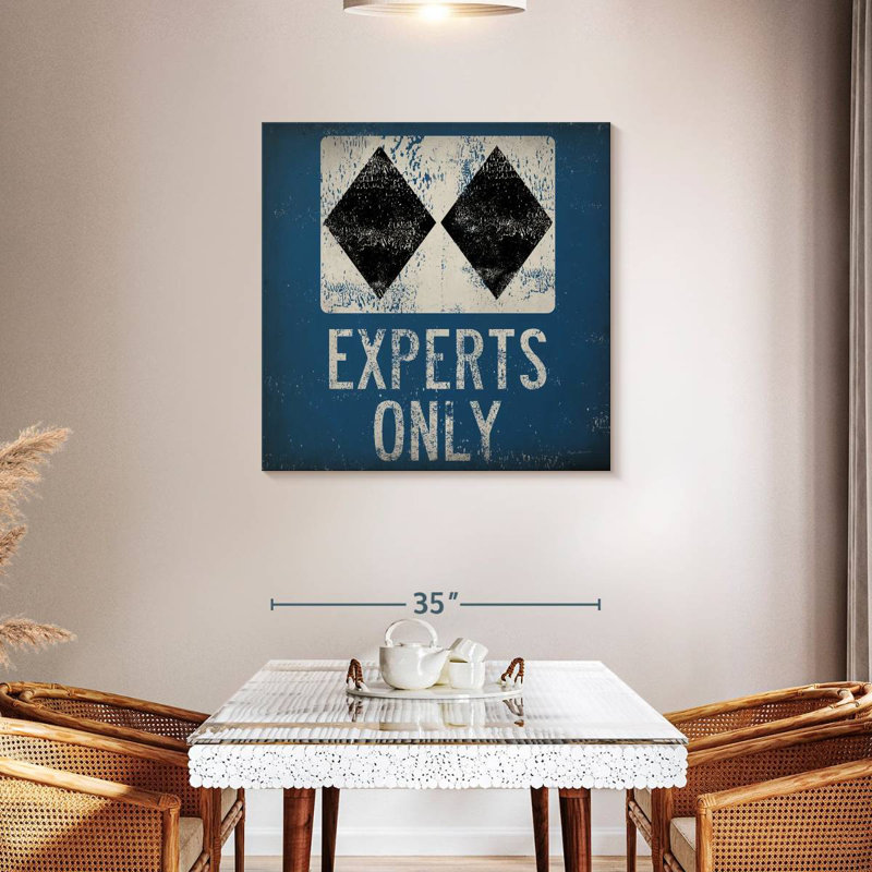 Tergel Experts Only Blue Square, 36" H x 36" W