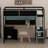 Modern Gaming Loft Bed with Integrated Desk, LED Lighting & Built-in Charging Station-949501076