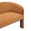 Canapé d'appoint compact et moderne incurvé de 70 cm (27,5 po) de largeur, recouvert de tissu bouclé, avec pieds en bois massif-1577002432-1577002433