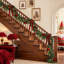 9 FT Pre-Lit Cedar Christmas Garland with Ornaments, for double doors, porch columns, mantels, windows, and entryways
