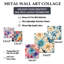 Boho pastel floral mandala harmonie II - ensemble d'art mural floral de 5