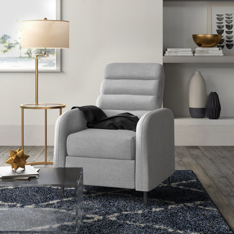 Fauteuil inclinable manuel 29,5 po Novello, Polyester de polyester vison