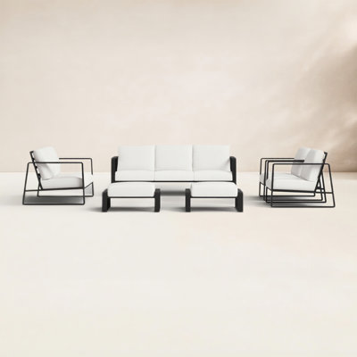 Leanna 7 - Person Outdoor Seating Group with Cushions