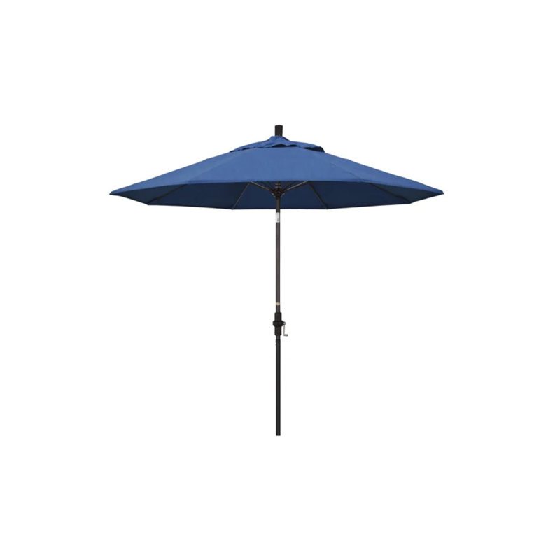 Parasol de marché Sunbrella® 9 pi Roverta, Toile Sunbrella® régate, Brun