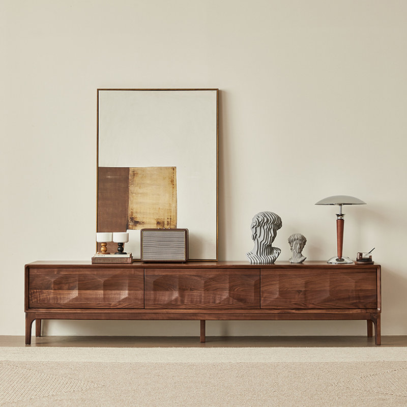 Italian style solid wood TV stand