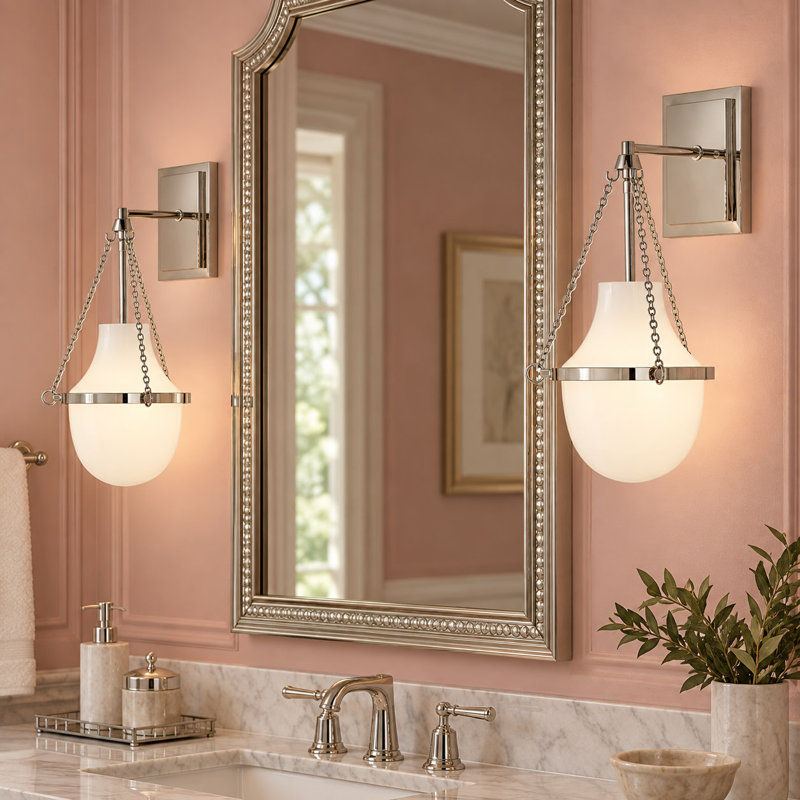 Applique murale simple Hinkley Collins, Nickel poli