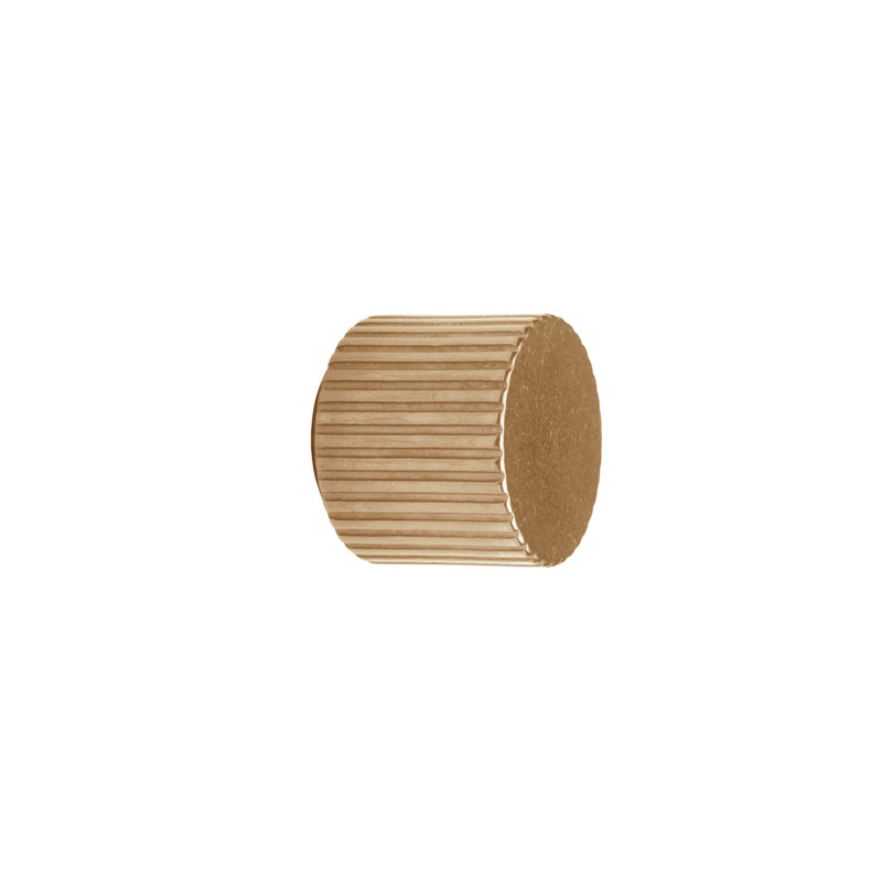 Roger Thomas 1 3/8 Diameter Cylindrical Knob, Silicon Bronze Light