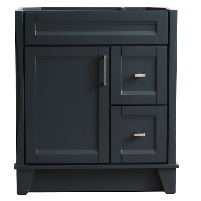 Base de meuble-lavabo simple 30 po seulement, Gris foncé