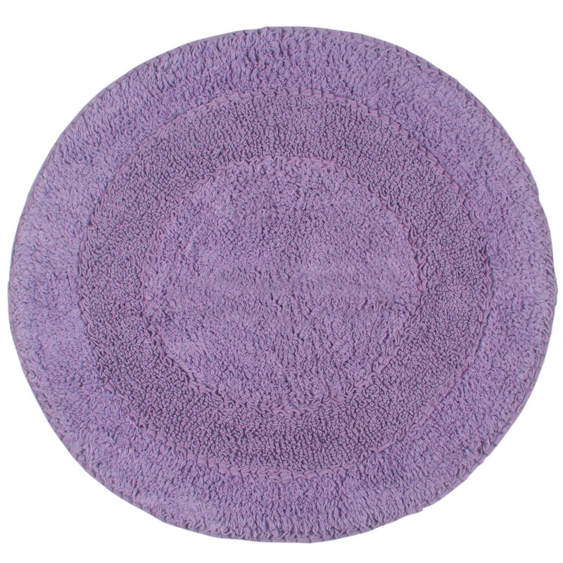 28" Round Bath Rug, Purple