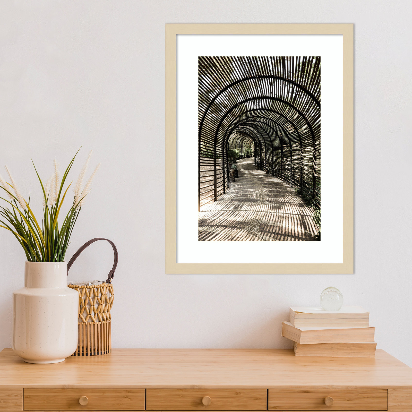 Shadow Garden by Shot by Clint Wood Framed Wall Art Print, 21" H x 16" W, Brown 
