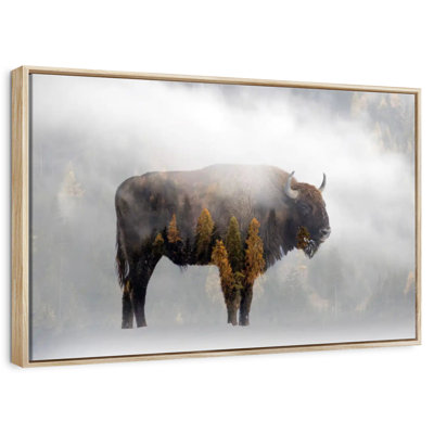Bison de la forêt de pins