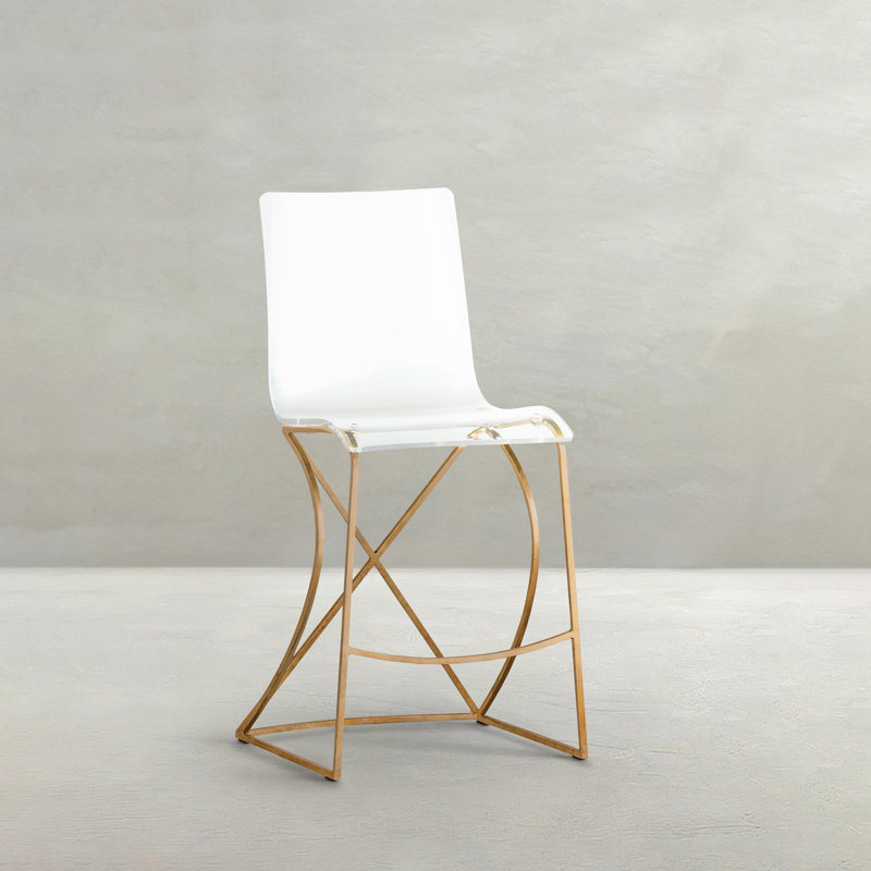 Johnson Stool, Antique Gold, Counter Stool (24.75" Seat Height)
