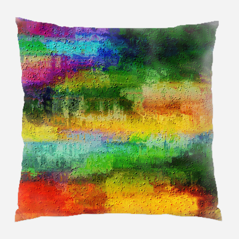 Coussin décoratif à motif Fredson, Microsuède, Intérieur