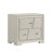 Modern White Storage Nightstand
