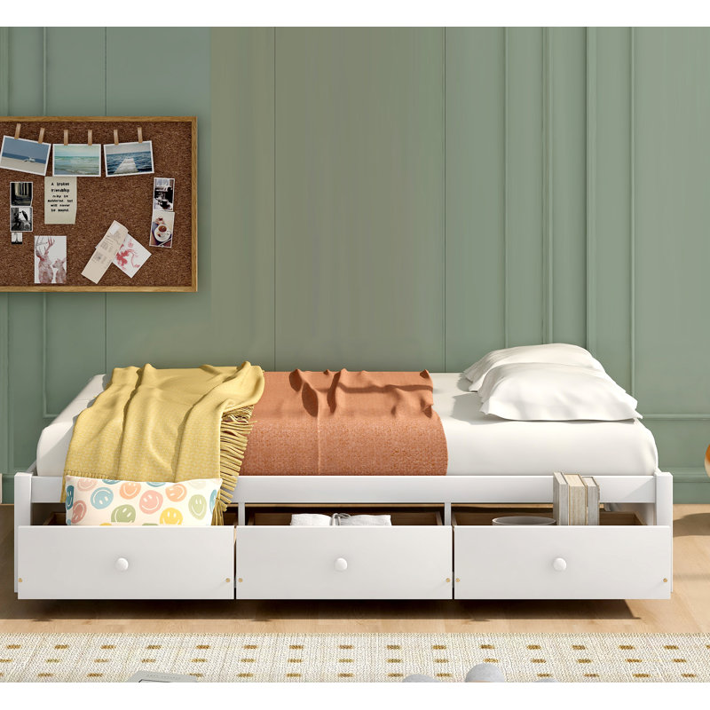 Lit plateforme avec rangement Sharondale