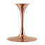 Table de bar Lippa, plateau rond en marbre artificiel, par Modway-410900537-410900533-410900532