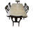 42"W x 82"L Extendable Rectangle Solid Wood DIning Set in Grey- (Seats 4-6 people)-1197283160