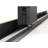 56-60" W X 72" H Semi-frameless Sliding Shower Door, 5/16"(8mm) Clear Scgg Tempered Glass, Matte Black Finish, Cut Adjustable Width 4"