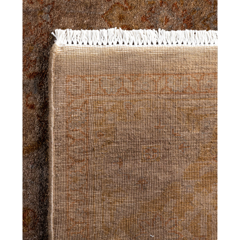 Overdyed One-of-a-Kind 4' 2" X 6' 1" Hand Knotted Area Rug