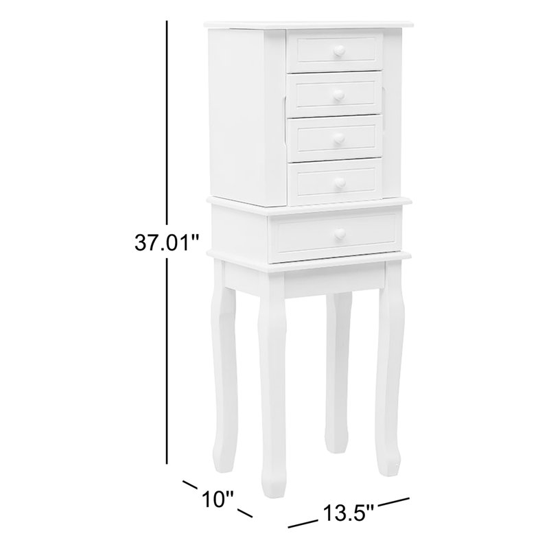 Armoire à bijoux avec miroir Aricka
