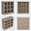 Armoire de rangement en bois à 9 compartiments Farmhouse