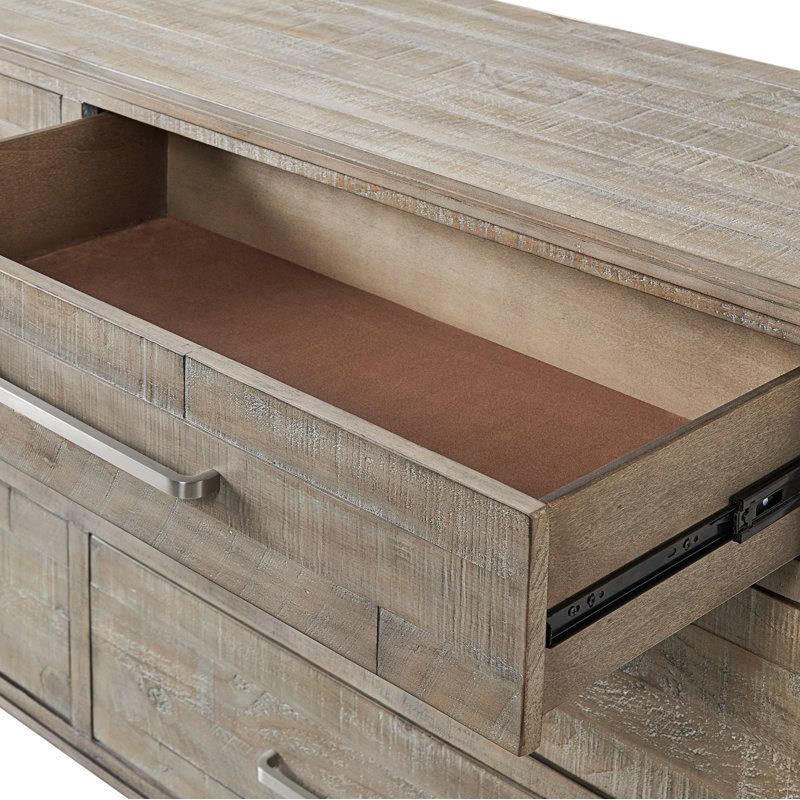 Commode double 6 tiroirs Mauve, Noisetier