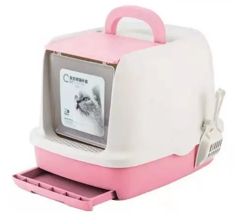 Gower Plastic Litter Box, Pink