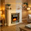 Flamborough Fireplace Castleton Fires & Fireplaces 120cm W White Wood Electric Fireplace with 6824.28 BTU-85884011