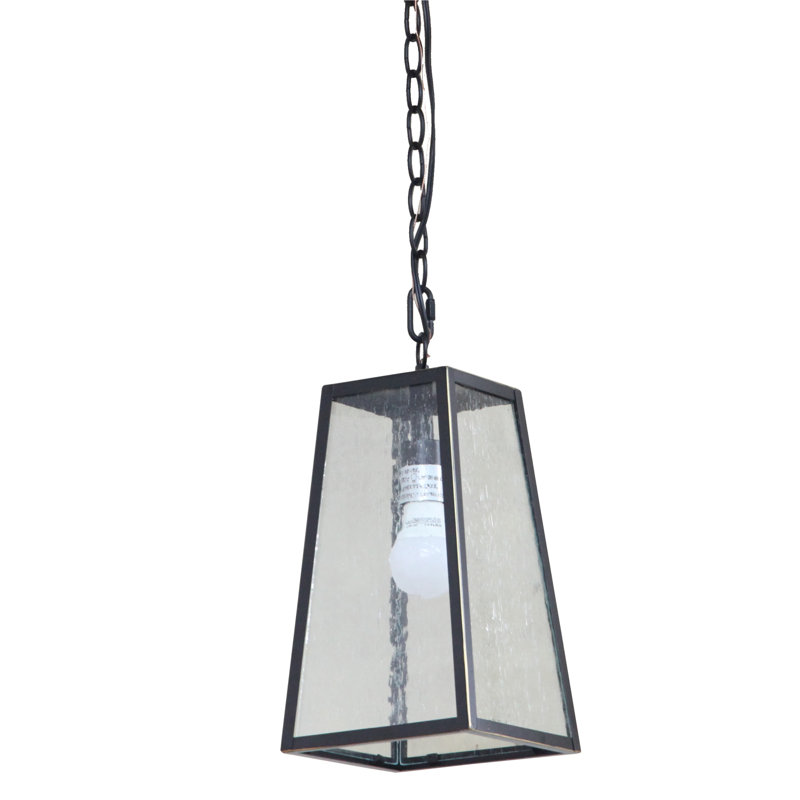 Lanterne suspendue d'extérieur 1 lumière H 16 po Imperial Black