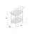 Agnuni Chrome and Glass Bar Cart