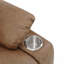 Fauteuil inclinable électrique en cuir brun Aire