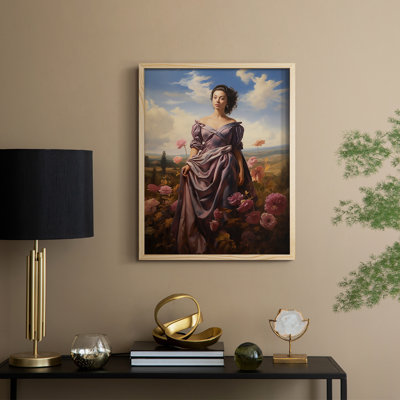 «WOMEN Series D III», reproduction encadrée - bois massif