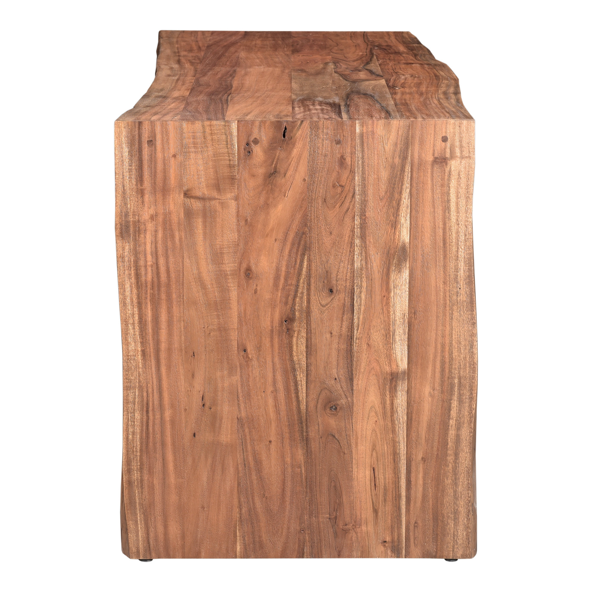 Wayde Solid Wood Rectangle Writing Desk, Brown