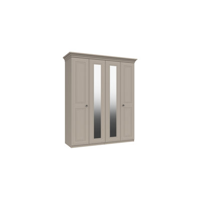 Warminster 4 Door Manufactured Wood Wardrobe