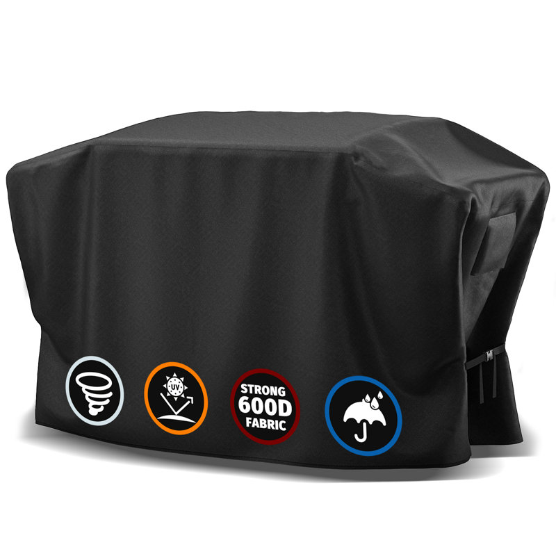 Couvercle de plaque chauffante 28 pouces 600D imperméable avec évent pour gril à toit plat 2-3 brûleurs Blackstone avec hotte
