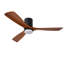 Ventilateur de plafond encastré avec lumières 52 pouces avec télécommande-1729162365-1729162364
