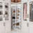 Rotating Shoe Rack Tower, 7-Tier Spinning Storage Rack, Free Standing 360° Revolving Shoe Organizer, Holds 28 Pairs Of Shoes (7-Tier,White)