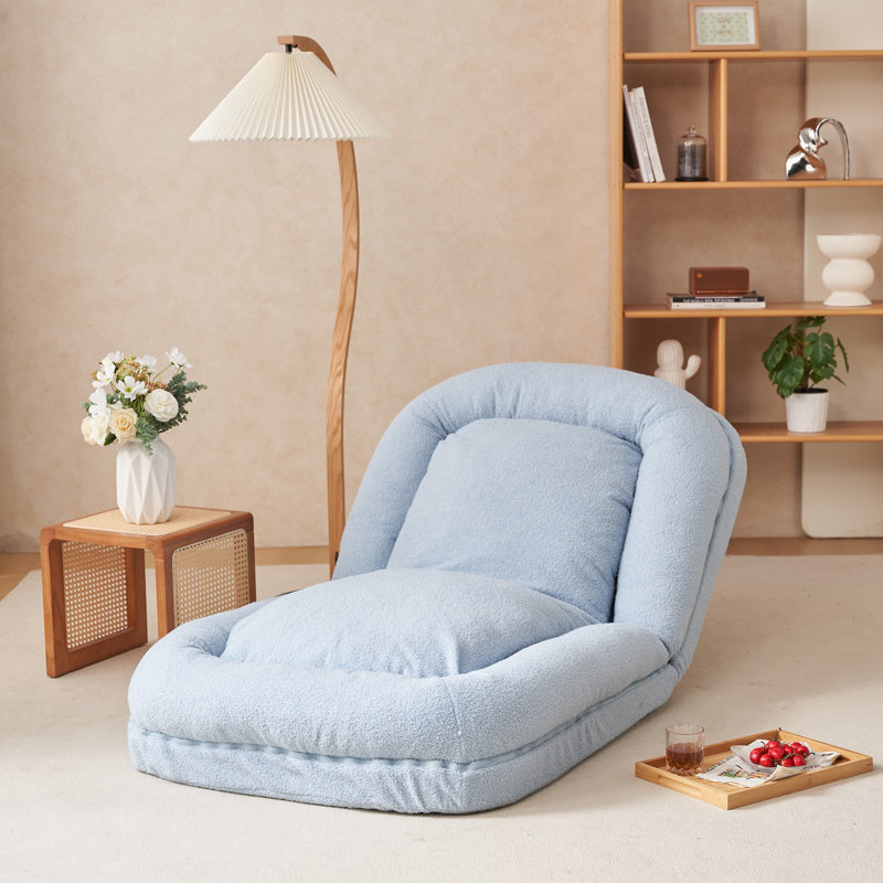 Triple Fold Down Sofa Bed, Blue