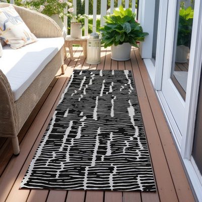 Malchow Washable Abstract Indoor / Outdoor Rug