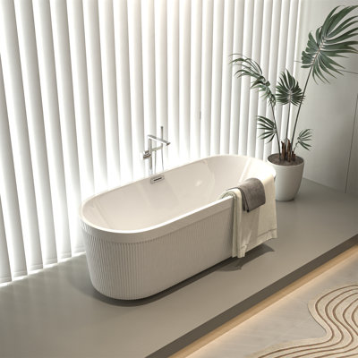 59'' x 29.5'' Freestanding Acrylic Bathtub