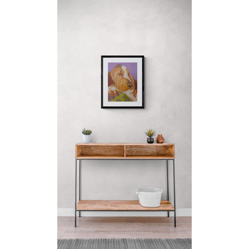 Bassett Housnd Print by Phyllis Adams, 21.25" H x 17.25" W