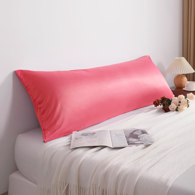 Housse de coussin satiné pour le corps, housse de coussin cachée à fermeture à glissière, refroidissement par glissement - NTBAY