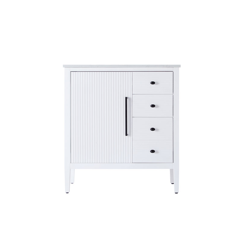 32 inch Single Bathroom Vanity, White